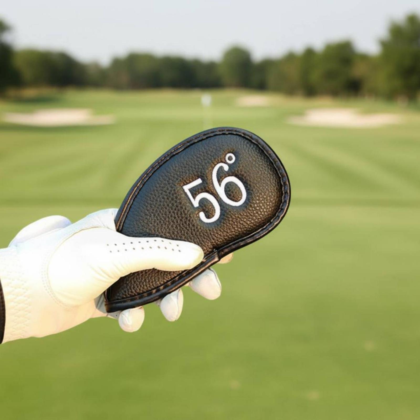 Golf Equipment Manager - ปลอกคลุมหัวไม้กอล์ฟพร้อมหมายเลข ทำจากหนัง PU ชุดปลอกคลุมเหล็กกอล์ฟ อุปกรณ์ป้องกันสำหรับจัดการกระเป๋ากีฬา