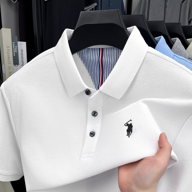 เสื้อโปโลแขนสั้นผู้ชายผ้าฝ้ายแ - Golf Equipment Rental บทวิจารณ์และราคา