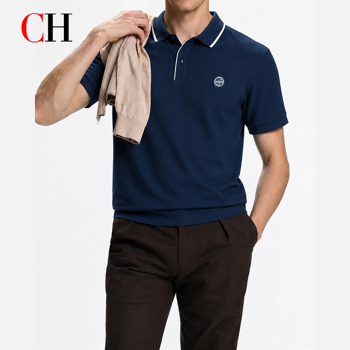 เสื้อโปโลชาย CH Men แขนสั้น คอ - Golf Equipment Logo บทวิจารณ์และราคา