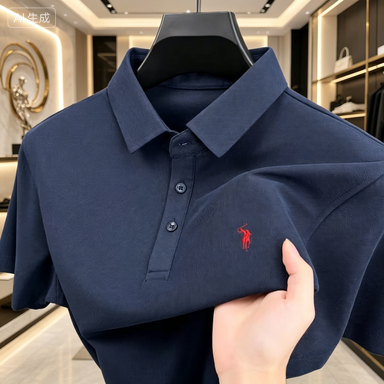 เสื้อโปโลคลาสสิกสำหรับผู้ชาย – - Golf Equipment Logo บทวิจารณ์และราคา