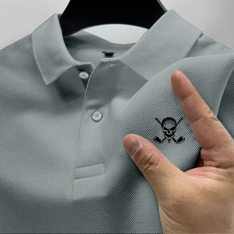 เสื้อโปโลผู้ชายโลโก้กะโหลกกอล์ - Golf Equipment Logo บทวิจารณ์และราคา
