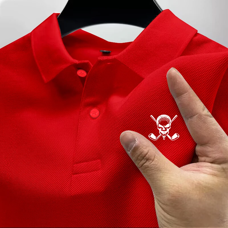 เสื้อโปโลผู้ชายโลโก้กะโหลกกอล์ - Golf Equipment Logo บทวิจารณ์และราคา