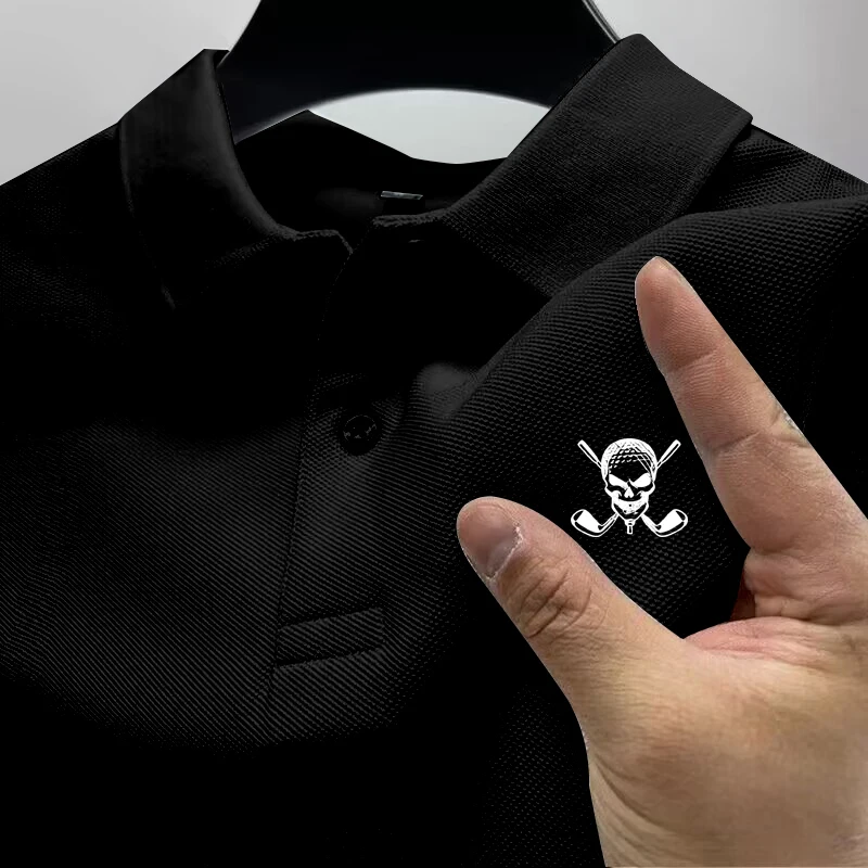 เสื้อโปโลผู้ชายโลโก้กะโหลกกอล์ - Golf Equipment Logo บทวิจารณ์และราคา